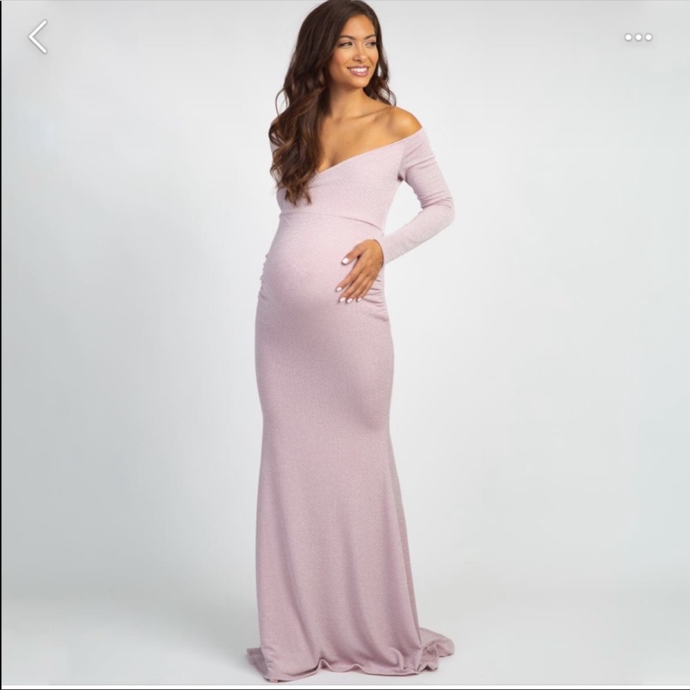 Gorgeous pinkblush pink maternity dress/gown
